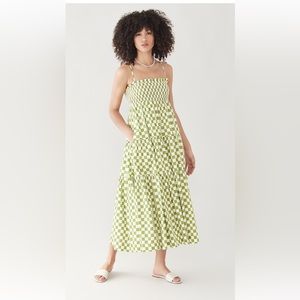 En Saison Smocked Bodice Midi Dress